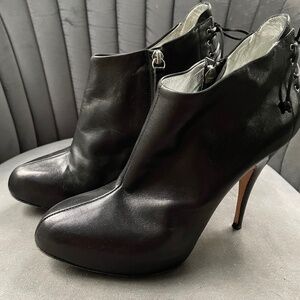 Giuseppe Black Leather Bootie
